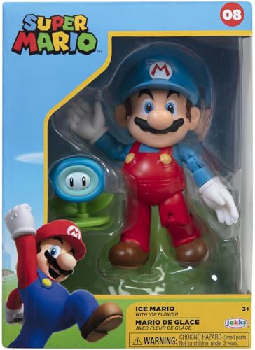 Super Mario Ice Mario Unisex Action Figure da Collezione Standard Plastica