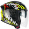 CGM Casco open face, 127X DEEP FREAKER Nero Giallo fluo, XL (60cm)