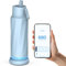 WATERH Vita Botella de agua inteligente con recordatorio para beber agua, botellas de agua aisladas al vacío sin BPA con popote, botella de seguimiento de agua de admisión Bluetooth, ideal para regalo
