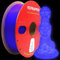 RepRapper Leuchtet PLA Filament 1,75 mm Glow in the Dark Leuchtendes 3D Druck Filament, Maßgenauigkeit +/- 0,03 mm, 1 kg (2,2 Pfund) Pappspule, Leuchtendes PLA für 3D Drucker, Lila