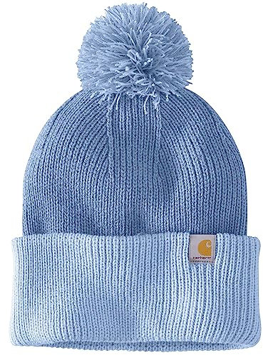 Carhartt Damen Strickmütze mit Bommel, Skystone, Einheitsgröße