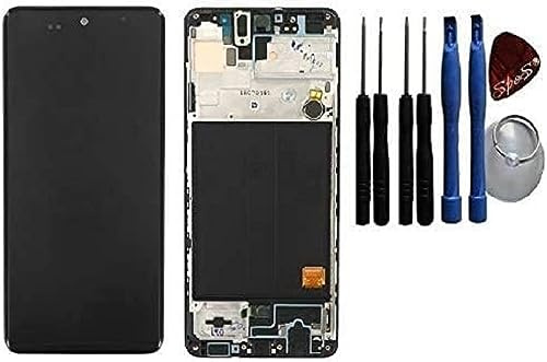 SPES Original Samsung Amoled Display LCD Touch Screen für Samsung Galaxy A51 A515F Rahmen schwarz Black