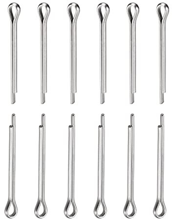 DTGN 1.5mm x 16mm (DxL) Perni Bloccaggio Clip - 60pz - Ottimo per Macchinario - 304 Inox Acciaio Forcina Elementi Fissaggio - Argento