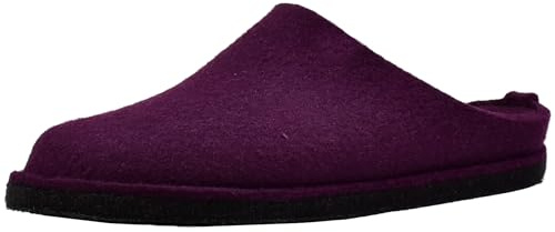 HAFLINGER Damen Pantoffel Hausschuh Filz Flair Soft 311010, Größe:41 EU, Farbe:Violett
