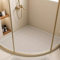 EUPXRHY Corner Shower Mat with Drainage Holes, PVC Loofah Curved Bath Mat Non Slip Anti Mould, Non Slip Shower Mats for Inside Shower,C,90x90cm(36x36inch)