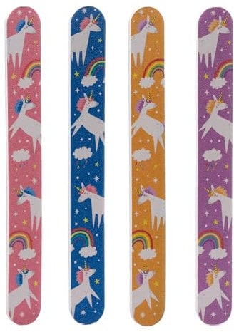 Puckator Unicorn Magic Nail File - Strong Files for Acrylic Natural and Gel Nails - Nail Filer Sander Shaper Care Kit Set for Women - Beauty Products - Manicure Nailfile