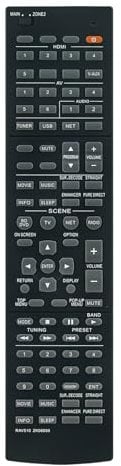 VINABTY RAV510 ZK06600 Replacement Remote Control Applicable For Yamaha AV Receiver,Compatible AV Receiver Models: RX-V677 RX-A740 RXV677 RXA740 RX-A740BL RXA740BL
