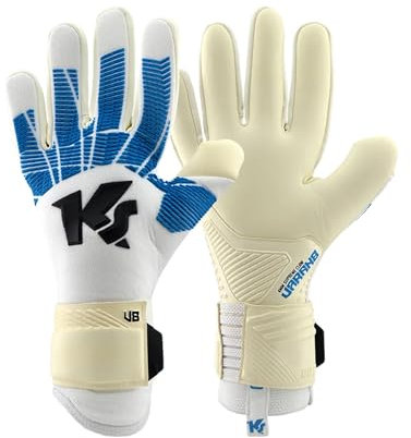 KEEPERsport Torwarthandschuhe Varan8 Champ NC ohne Fingerschutz für Erwachsene, Fußballhandschuhe Unisex, 4mm Supreme Claw - elastische Lasche, Größe: 8