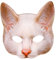 W WIDMANN MILANO Party Fashion - maschera animale senza mento in tessuto, accessorio per carnevale, festa a tema
