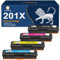 ColorKing 201X Kompatible für HP 201X 201A CF400X CF400A Multipack Toner für HP M277dw Toner Color Laserjet Pro MFP M252n M252dw M277n M274n M277c6 CF401X CF402X CF403X(Schwarz Cyan Gelb Magenta)