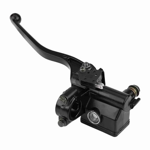 VOBOR Pompa Freno Anteriore Moto, Alluminio Pompa Freno Anteriore Destra Universale, Manubrio Leva Freno Giusto Moto Sostituzione per Rancher Sportrax Rincon 250 350 400 450