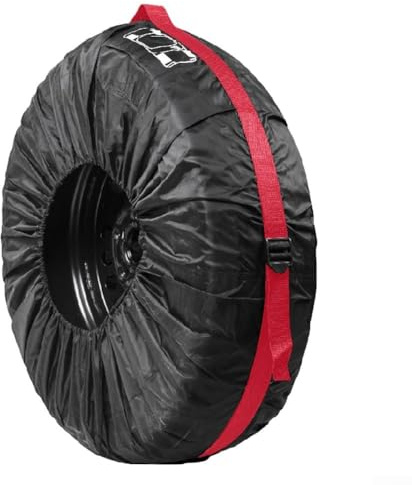 Housse de pneu de secours de voiture, taille réglable, facile à transporter, protège votre roue de secours (S)