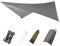 STGBCST Sonnensegel, Wasserdichtes Sonnensegel 230x140cm & 300x300cm – UV-Schutz Segel mit Befestigungsseilen für Garten, Pool, Carport – Wind- und Sonnenschutz (300 * 200cm grau)