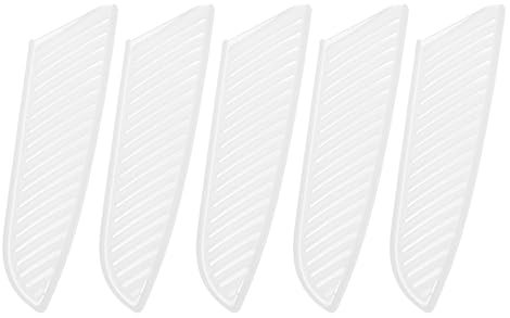 sourcing map 5Pcs Knife Cover Sleeves Blade Edge Guards for 7 Santoku Knife Protector Universal Blade Sheath for Kitchen, White