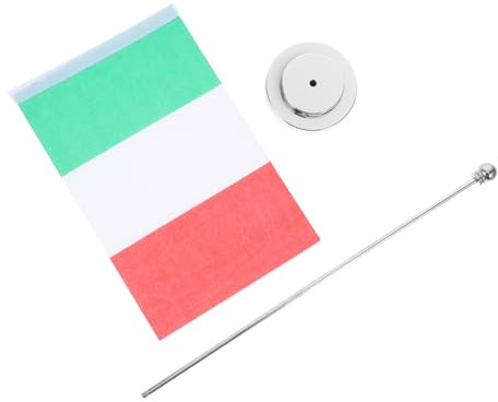 DIYEAH Bandiera Italiana Bandiera Da Tavolo Bandiera Da Ufficio Bandiera Nazionale Striscione Bandiera Da Scrivania Bandiera Italiana Decorazioni Da Tavolo Bandiera Da Tavolo