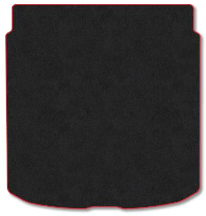 Audi A5 (2025+) [Avant] Carpet Boot Mat | Red Edge Trim Tailored Fit Boot Liner Full Coverage Protection Accessories Easy Clean Anti Slip Made in the UK