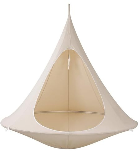Sensory Swing for Kids and Adults | Hanging Swing Kit 360°Swivel and Spring | Swings for Kids with Special Needs Such as Aspergers Autism(White)