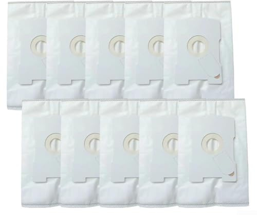 Lot de 5 sacs d'aspirateur en microfibre non tissée de qualité supérieure pour VT260 VT265 VT270 VT300, lot de 6 ou 10 sacs d'aspirateur en tissu non tissé avec filtration à 5 couches (lot de 10)