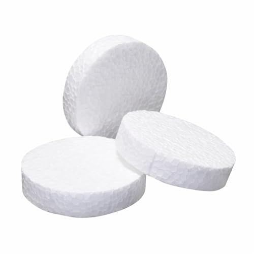 Rondelle Polistirolo Ø 67 mm H 17 mm – Tappi Cappotto Termico EPS per Tasselli Isolanti – Copritasselli Polistirene per Cappotto Facciata – Dischi Antiponte Termico per Isolamento (1000 pezzi)