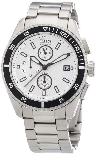 Esprit Herrenuhr Velocity Chrono Silver Black A.ES102491005