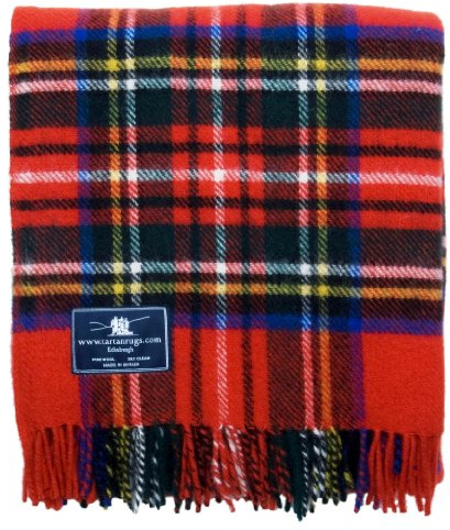 Tweedmill Textiles Royal Stewart Tartan Premium Wolle Reiseteppich