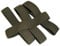 4X BW Hosengummi, Beingummi, Bundeswehr, Neu