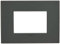 Vimar Placca Classic 3 m, Grigio