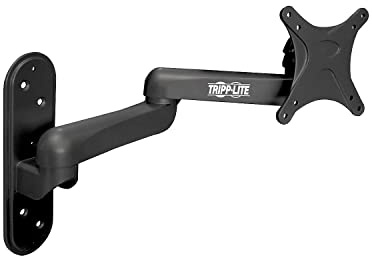 Tripp Lite Swivel/Tilt Wall Mount with Arm for 13 to 27 TVs, Monitors, Flat Screens, LED, Plasma or LCD Displays (DWM1327SE) Black