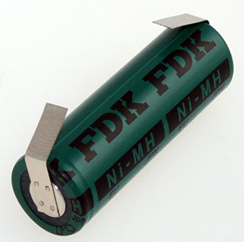 FDK NI-MH Zellengröße A- HR-AU 1,2Volt /2700mAh Hochwertige Flattop Industriezelle -Akku mit Lötfahne in U-Form