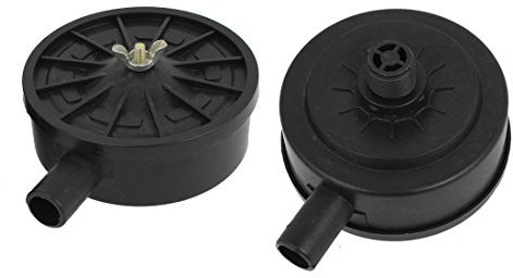 sourcing map 2pcs Filtre à Air Compresseur Filtration tranquille réparation 20mm filetage noir