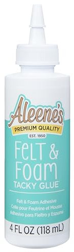 I Love To Create 33171 Aleene's - Pegamento de fieltro y espuma, multicolor, 4,24 x 4,24 x 15,24 cm, color blanco