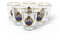 meinherzschlag.de König Ludwig Schnapsgläser (6er Set, 3 cl, Goldrand, Historisch, Rund, König-Ludwig-Motiv, Wiederverwendbar, Glas, Zuhause)
