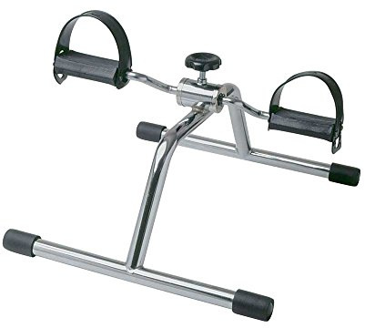 Willy Behrend Bewegungstrainer Standard, Heimtrainer, Arm- / Beintrainer, tragbar, einstellbarer Widerstand, Silber, Drehknopf