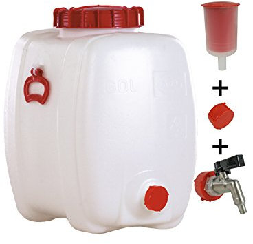 Graf Getränkefass Oval 60 Liter mit Messing Auslaufhahn 1/2 und Gärspund