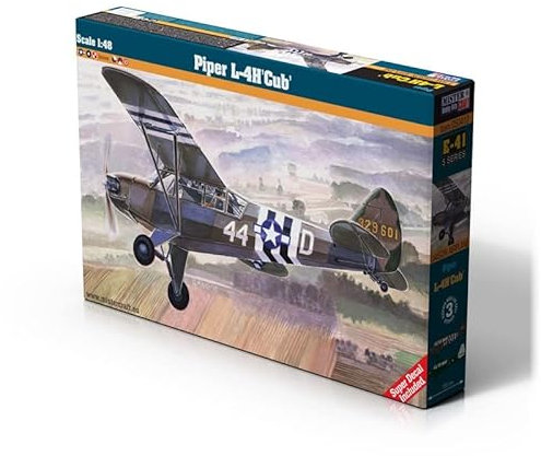 Mistercraft MCE41 1:48 Piper L-4H Cub Plastic Models, Mehrfarbig, S