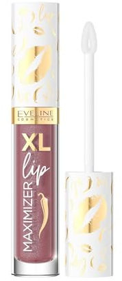 Eveline Cosmetics XL Lip Maximizer Lip Plumping Gloss - Bali Island Nr. 06 - Volumen-Formel mit Hyaluronsäure, Chili, Jojobaöl, Vitamin E - Vegan - 4,5 ml