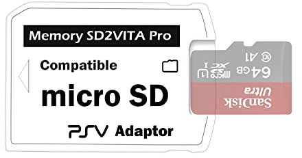 LEAGY Ultimate Version SD2Vita 5.0 Speicherkartenadapter, PS Vita PSVSD Micro SD Adapter für PSV 1000/2000 PSTV FW 3.60 HENkaku Enso System