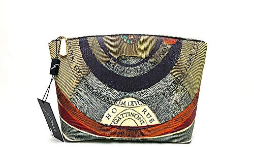 POCHETTE DONNA GATTINONI PLANETARIUM BEAUTY L CHEK BLACK BIGPL6527 CO