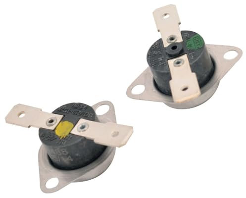 sparefixd Kit de termostato verde y amarillo para secadora Hotpoint
