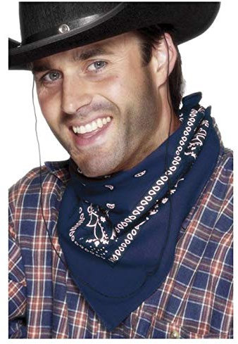 PAPSTAR NEU Cowboy-Halstuch, Blau, Western-Design