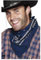 PAPSTAR NEU Cowboy-Halstuch, Blau, Western-Design