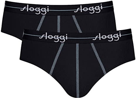 Sloggi Men's Start Midi C2P box Briefs, BLACK, M