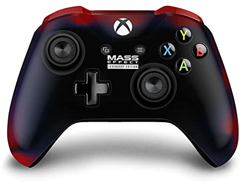 Head Case Designs Offizielle Zugelassen EA Bioware Mass Effect Logo Legendäre Grafiken Matte Vinyl Haut Gaming Aufkleber Abziehbild Abdeckung kompatibel mit Xbox One S/X Controller