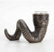 Veronese Design 11,4 cm hoch Nordic Viking Ram Horn Teelichthalter Kaltguss Bronzeharz Skulptur