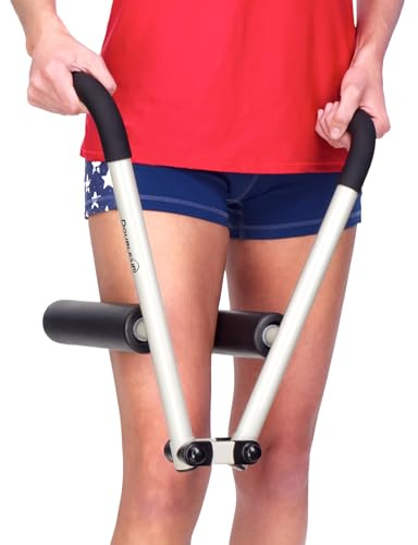DoubleUP Roller Recovery Kit - Weiß - Muskelmassagegerät mit Hebeldruckkontrolle und Schnellwechselrollen