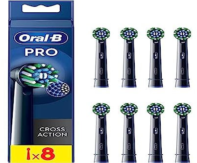 Oral-B Pro Cross Action Aufsteckbürsten für elektrische Zahnbürste, 8 Stück
