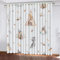 DICOIN Gardinen Kinderzimmer Mädchen Junge Motiv Waldtier Fuchs Vorhang Blickdicht Ösen 2Er Set-160X140Cm(Hxb)/160X70Cm*2 -Isolierung Vorhang Polyester Blickdicht,A19