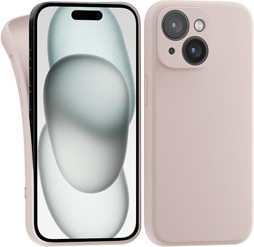 MyGadget Coque Compatible avec iPhone 15 - [ Case Camera Protection ] TPU Souple & Soft - Cover Extra Fine & Légère - Étui Anti Choc - Rose