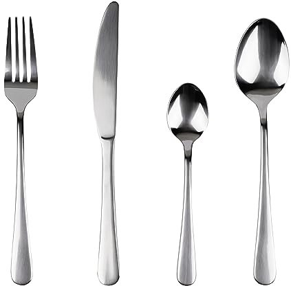 San Ignacio Set 24pc cuberteria acero inox reciclado brillo natur