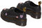 Dr. Martens Womens 1461 Quad Heart Leather Platform Shoe, Black, 9